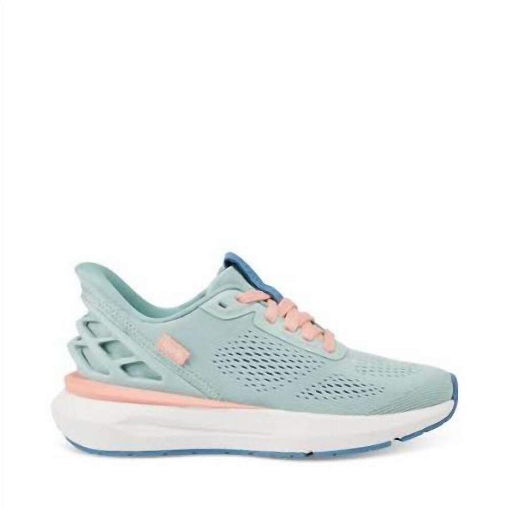 NEW KIZIK women's athens 2 slip on sneaker in surf spray/peach parfait